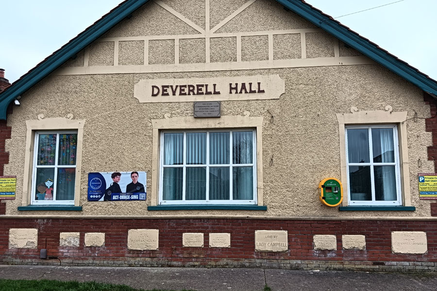 Front of Deverell Hall Outside