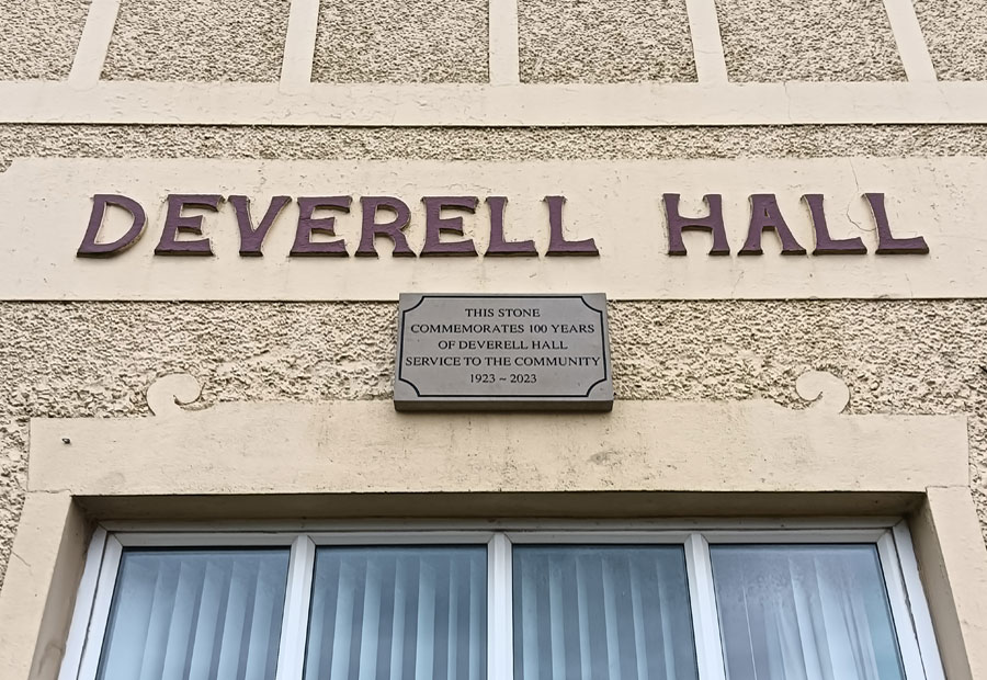 2nd November 2024 - Commeration Stone Deverell Hall